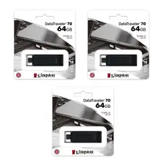 KINGSTON - MEMORIA USB TIPO C 64GB KIT DE 3 UNIDADES