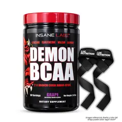 INSANE LABZ - Demon Bcaa / Anminoácidos 60 Servicios - Grape + Straps