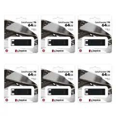 KINGSTON - MEMORIA USB TIPO C 64GB KIT DE 6 UNIDADES