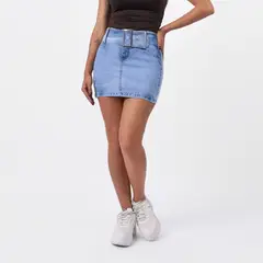TAYSSIR - FALDA SHORT JP26AGNNES DENIM STRECH