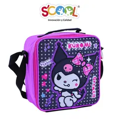 SCOOL - - Lonchera Kombat Cuadrada Tela Kuromi