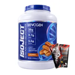 EVOGEN - Proteina Isolate ISOJECT 3.76 LB - Churro + 2 Sachet Diabolus