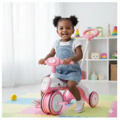GENERICO - TRICICLO INFANTIL MONOPATÍN CORREPASILLOS PARA NIÑOS MUSICAL GUIADOR