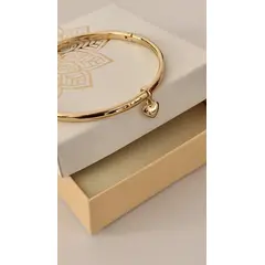 GENERICO - Puñera con Corazón Bombita Bañado en Oro 18k