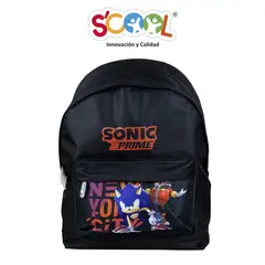 SCOOL - - Mochila Kombat Oficio Tela Sonic Prime