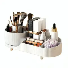GENERICO - Organizador giratorio para brochas de maquillaje 9 divisiones