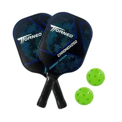 TORNEO - SET DE RAQUETAS PICKLEBALL FIBRA DE VIDRIO CHRONOX250 AZUL