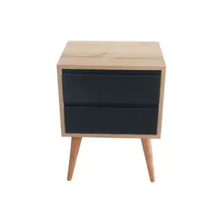 GENERICO - Velador con 2 cajones: funcionalidad en espacios pequeños