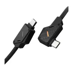 AULUMU - Cable Usb-c A Usb-c Carga Rapida 240W Fibra Carbono 2 Metros Para iPhone 16 Galaxy S25 MacBook Pro