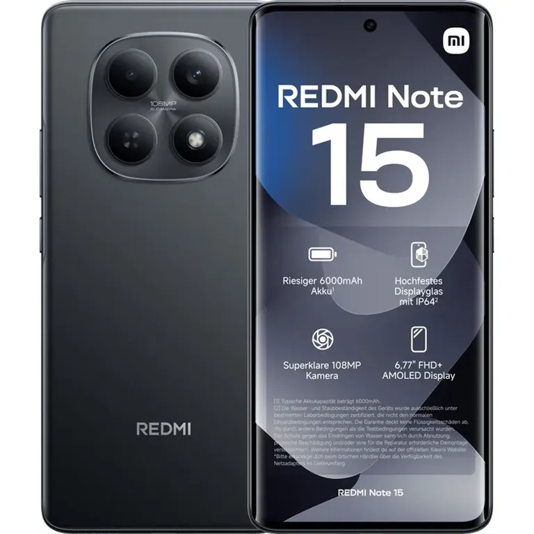 Note 15 4G, 8GB RAM - 256GB, Color Negro