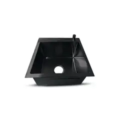FRATELLI - LAVADERO DE COCINA DE ACERO INOXIDABLE NEGRO PRM-4545N