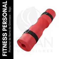 GENERICO - Protector de Barra de Gimnasio - Rojo