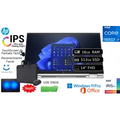 HP - EliteBook x360 1030 Core i7-1165G7 16GB RAM 512GB SSD IPS Táctil Reacondicionada + COOLER