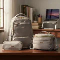 TIGO - Mochila Portalaptop Dama lonchera Y Cartuchera- 3pcs