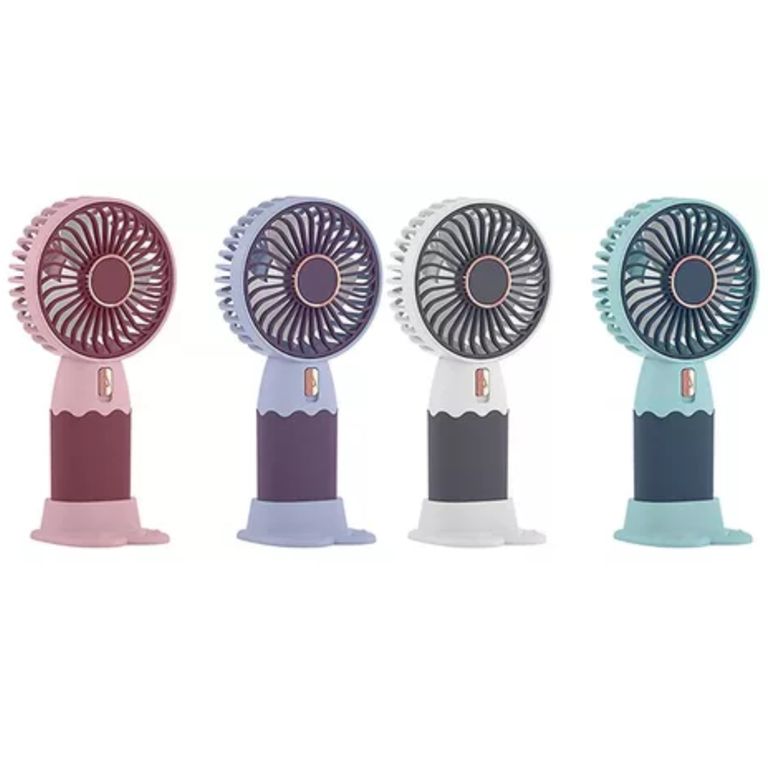 Mini Ventilador Portatil De Mano Recargable Soporte Celular