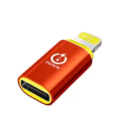 OEM - ADAPTADOR DE USB TIPO-C A LIGHTNING IPHONE PD 30W ORANGE