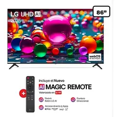 LG - Televisor 86 Uhd 4K THINQ Ai 86Ua8050Psa Smart Tv 2025