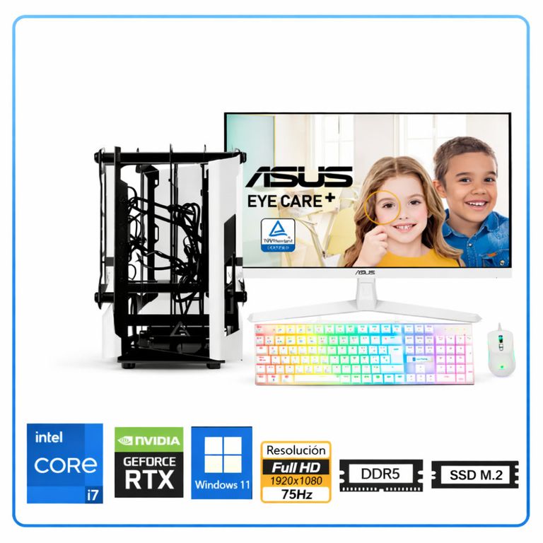 Computadora Enovu Core i7-14700F 16GB 512GB SSD 27" RTX 3050 6GB Windows 11 Pro