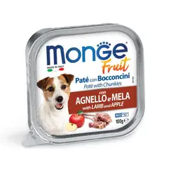 MONGE - Fruit Pate Cordero Manzana 100gr - Perros Adultos