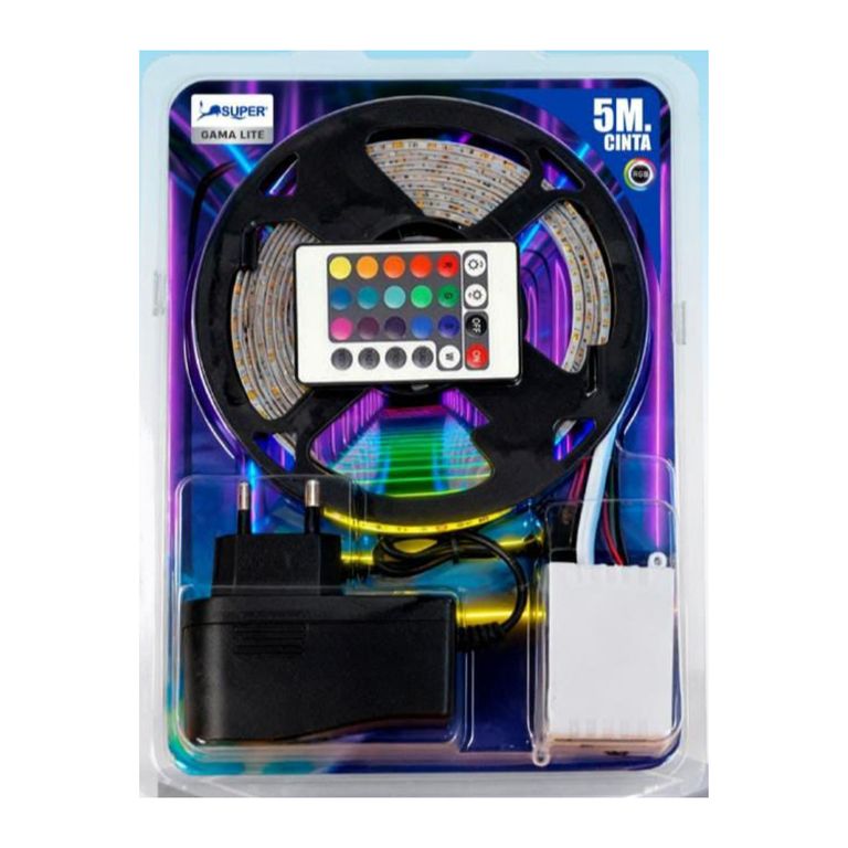KIT DE TIRA LED 5 METROS RGB