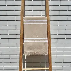 CLAUDIA RIVA HOME - Toalla de Playa Marina Beige