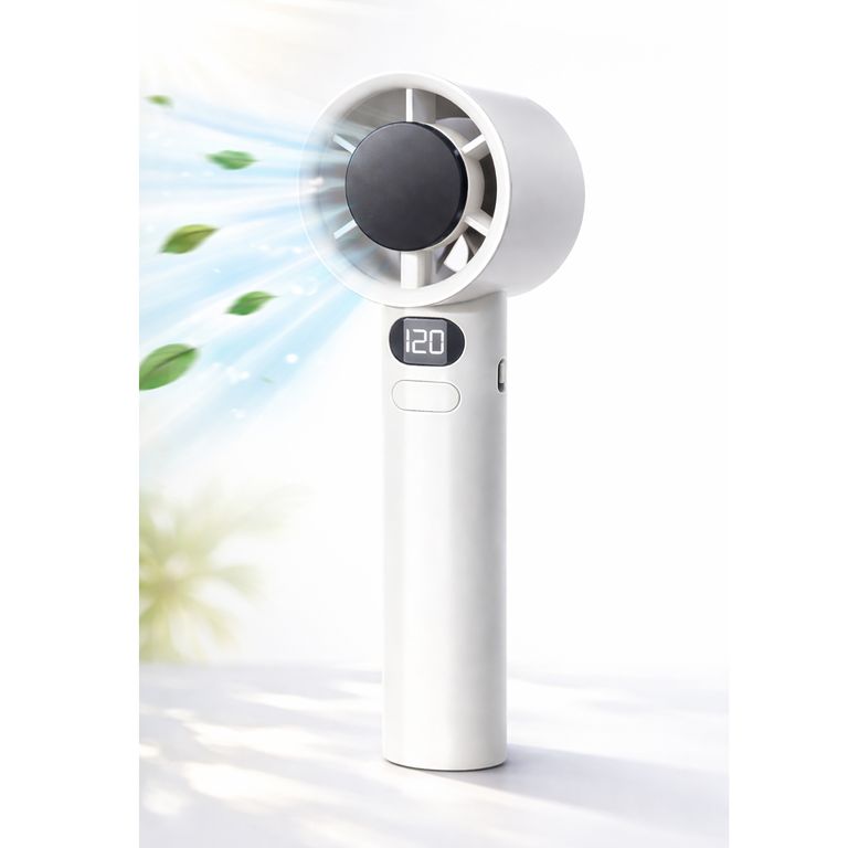 Ventilador de Mano Ejecutivo Portatil 120 Velocidades Blanco