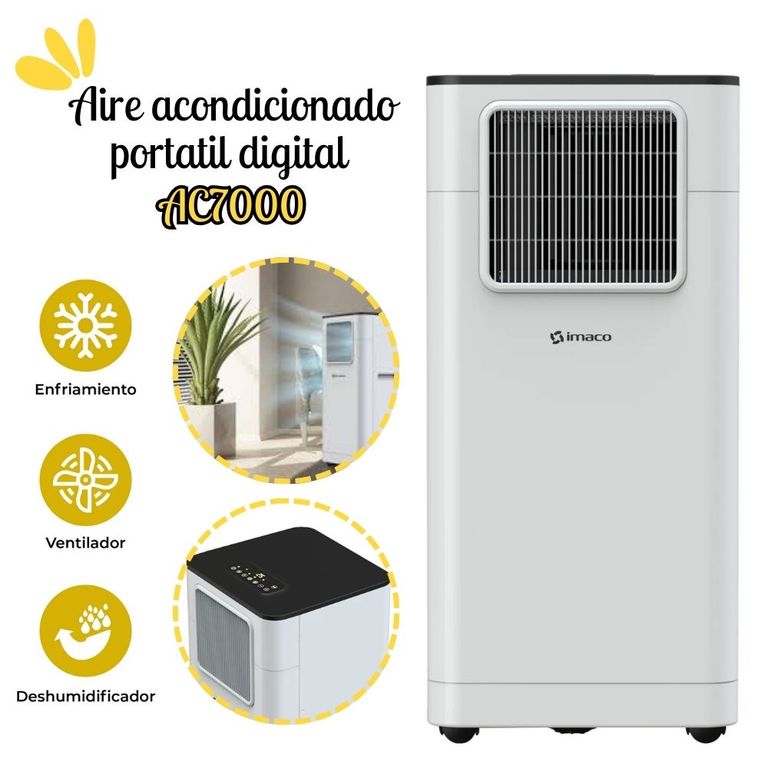 Aire Acondicionado Portatil Digital 6500 BTU - AC7000