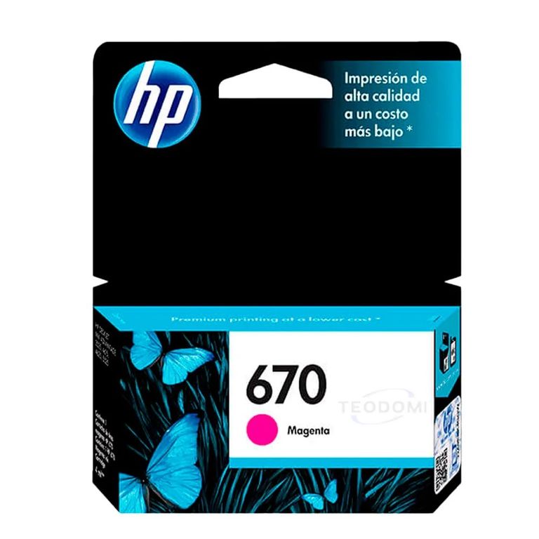 Cartucho HP 670 Magenta original
