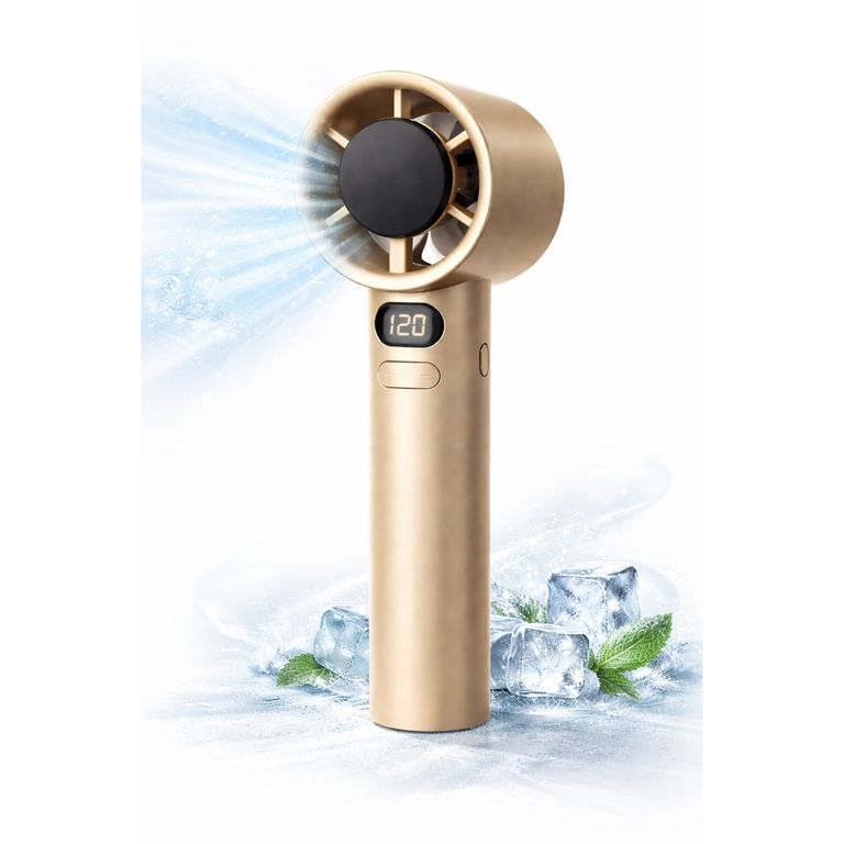 Ventilador de Mano Ejecutivo Portatil 120 Velocidades Ventilador Marron