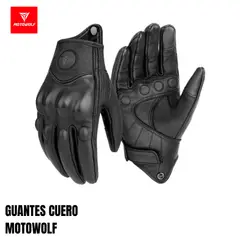 MOTOWOLF - GUANTES CUERO MOTO