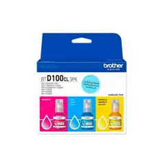 BROTHER - TINTA TRI-PACK BTD100CL 3PK COLOR P T430DW T530DW T730DW T830DW T930DW