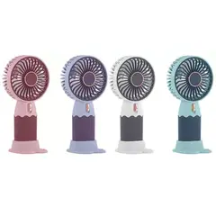 GENERICO - Mini Ventilador Portatil De Mano Recargable Soporte Celular