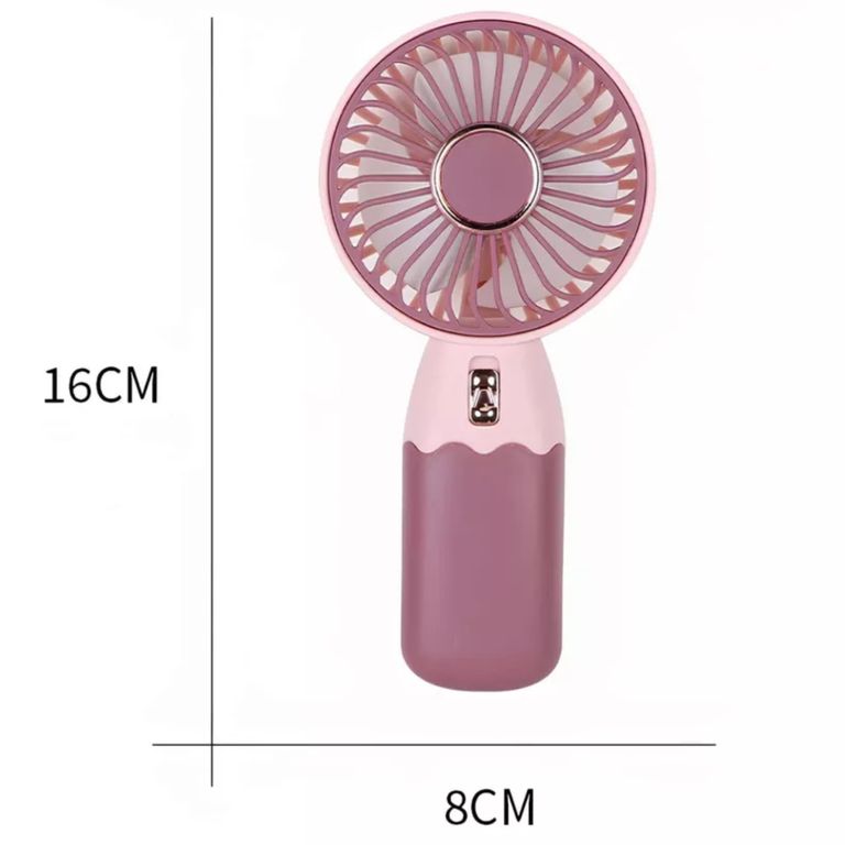 Mini Ventilador Portatil De Mano Recargable Soporte Celular