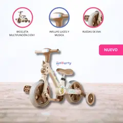 GENERICO - Bicicleta de Balance para Niños «UNICORNIO» CHOCOLATE