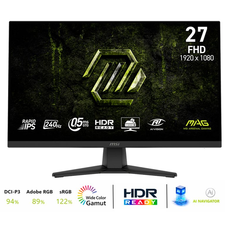 MONITOR MAG 272F X24 27 FHD IPS 240HZ 05MS FREESYNC PREMIUM