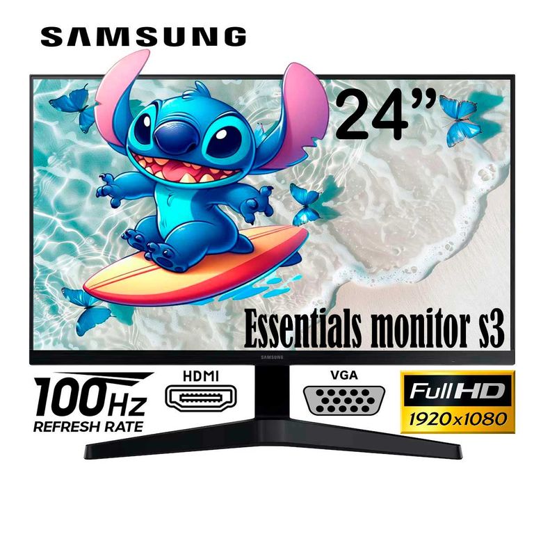 Monitor LS24F330EAL essential s3 fhd 100hz 24 24F330