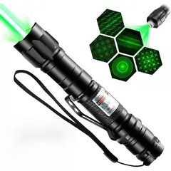 CAFINI - Láser Verde Recargable de Alta Potencia para Señalización y Presentaciones 3000 Metros