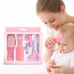 GENERICO - Kit de Cuidado para Bebé Rosado 6 Piezas