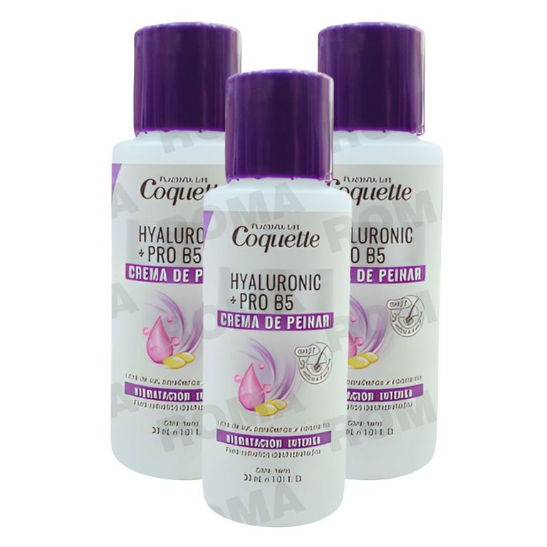 PACK 3 COQUETTE CREMA DE PEINAR HYALURONIC 30ML
