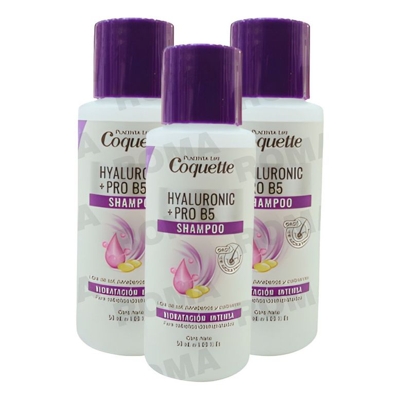 PACK 3 COQUETTE SHAMPOO HYALURONIC 50ML