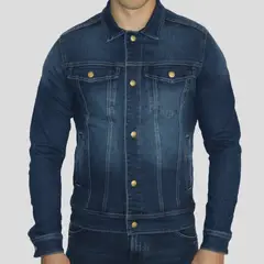 THE CULT - Casaca denim comfort con broches regulables Estilo urbano Perfect Fit