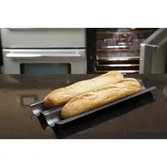 MASTERCLASS - Molde con agujeros para Pan baguette antiadherente Crusty Bake