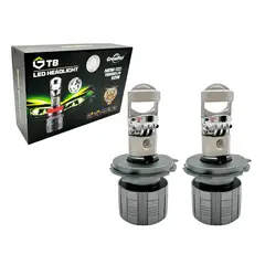 GENERICO - Foco LED H4 Lupa 12-24V Driver + Ventilador Alta-Baja Auto Camioneta