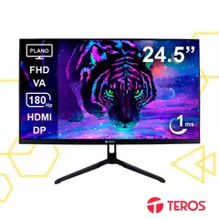 TEROS - Monitor Gaming Plano TE-2475G 245” FHD 180Hz 1ms VA