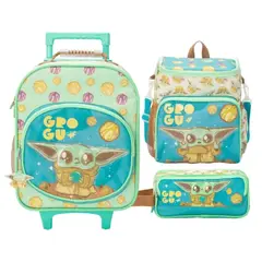 STAR WARS - Set Escolar Nido Maleta Lonchera Mandalorian Baby Yoda