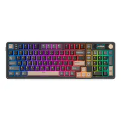 ROYAL KLUDGE - Teclado RK-S98 Inalámbrico PHANTOM Chartreuse Switch