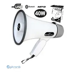 BATBLACK - MEGAFONO RECARGABLE 40W BATERIA LITIO 37V BT-XB32