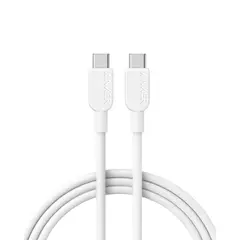 ANKER - Cable 322 USB-C a USB-C 1.8 m - Carga Rápida PD - Ultra Resistente 12,000 Flexiones - Blanco