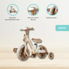 GENERICO - Bicicleta de Balance para Niños «UNICORNIO» CHOCOLATE