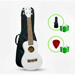TITAN - UKELELE CONCIERTO COLOR BLANCO CON FUNDA - MARCA TITÁN